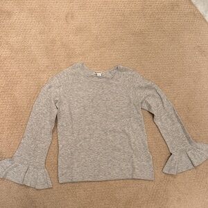 Whistles Light Gray Knit Top